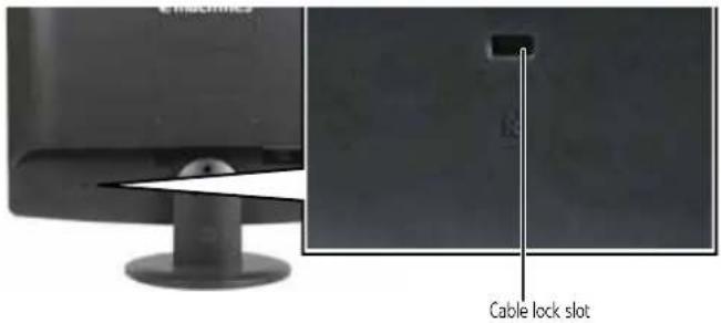 Cable lock slot