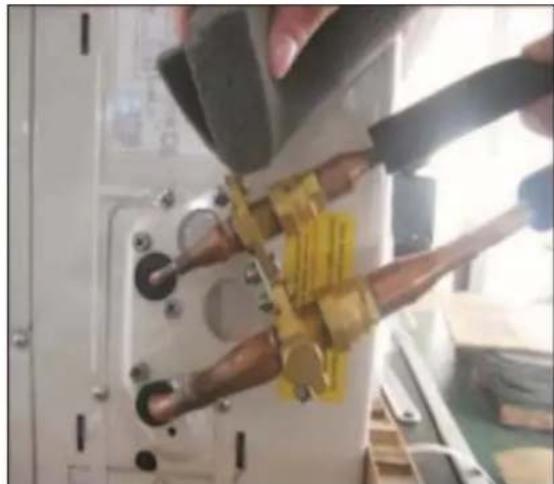 Anslut 416-107 - Anslutning av installationssatsen - 3
