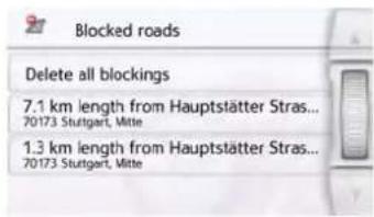Blocked roads Delete all blockings 7.1 km length from Hauptstätter Stras... 70173 Stuttgart, Mitte 1.3 km length from Hauptstätter Stras... 70173 Stuttgart, Mitte
