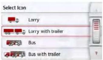 Select Icon Lorry Lorry with trailer Bus Bus with trailer