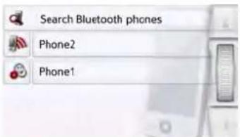 Search Bluetooth phones Phone2 Phone1