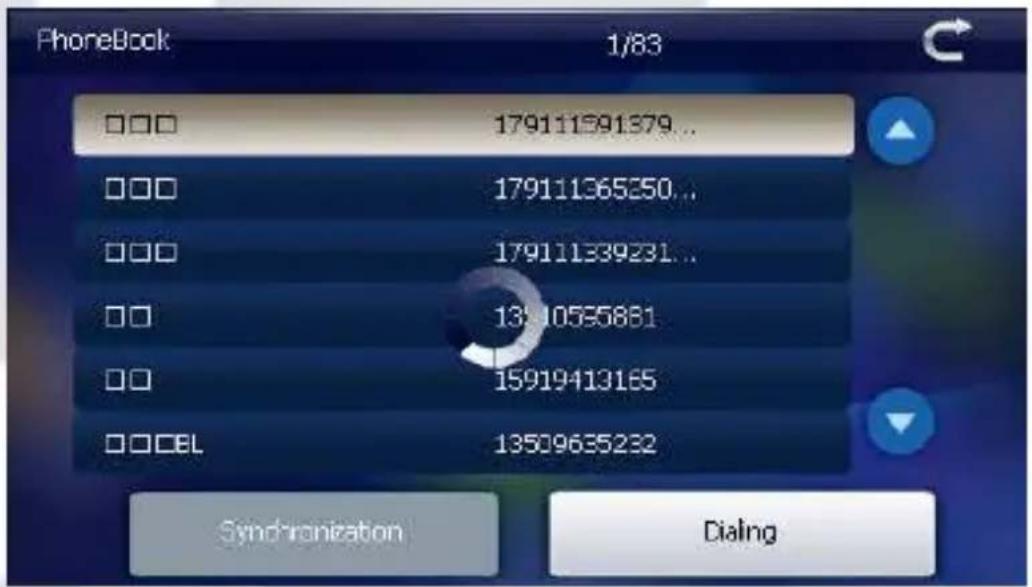 PhoneBook 1/83 □□□ 179111391379... □□□ 179111365250.. □□□ 179111339231.. □□ 13410555881 □□ 15919413165 □□CEL 13509635232 Synchronization Dialng