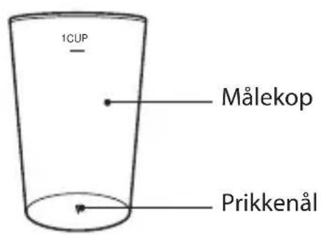 1CUP Målekop Prikkenål