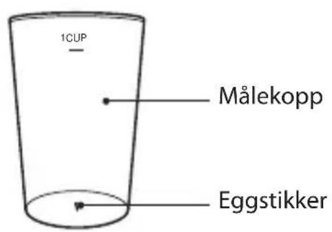 1CUP Målekopp Eggstikker