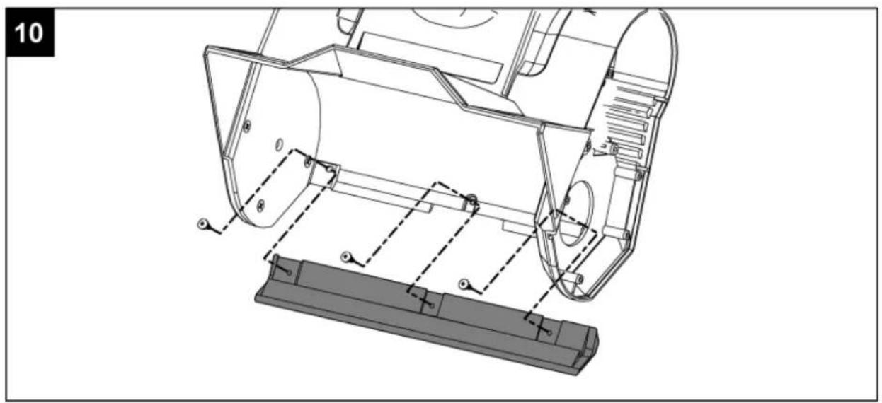 Technical line drawing of a mechanical assembly with internal components and mounting brackets (no text or symbols)