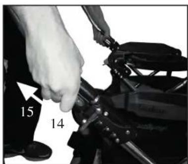 Emmaljunga Double Viking - Assembly and usage of chassis - 5