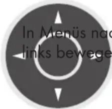In Menüs nach links bewege