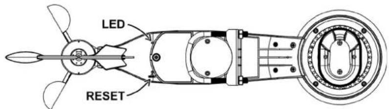 HYUNDAI WSP 3080 - RESETOVACÍ TLAČÍTKO A VYSÍLAČ LED - 1
