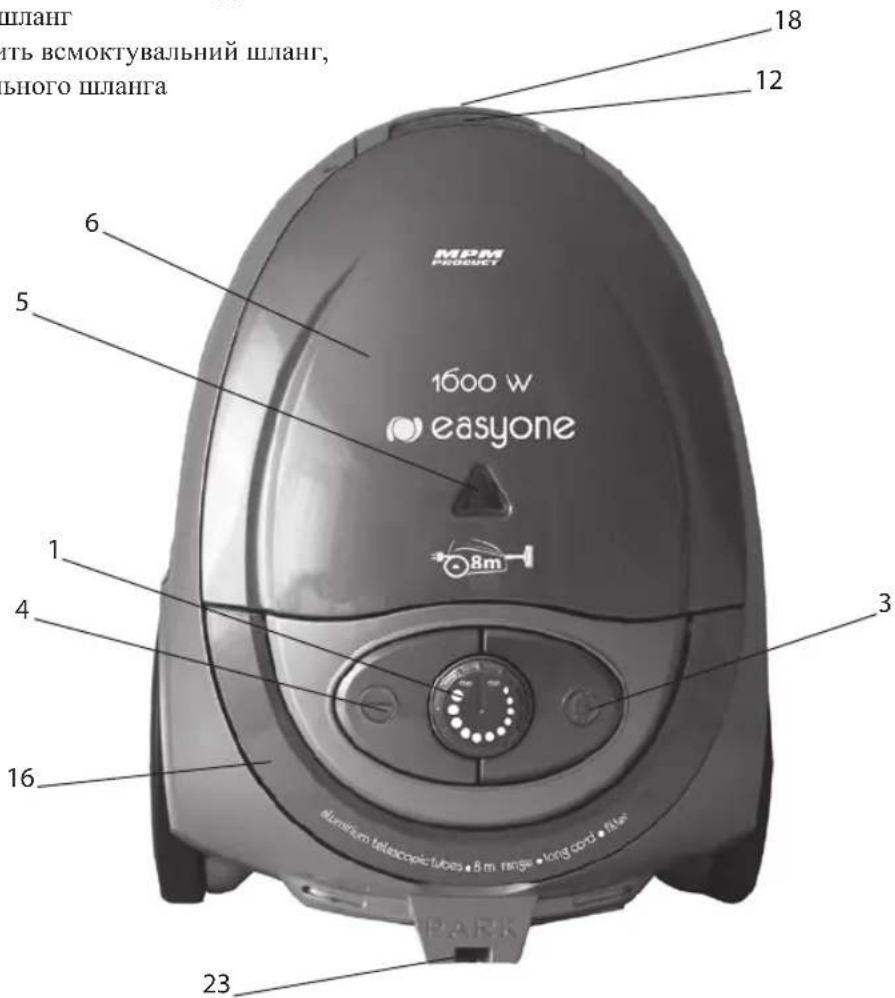 шланг ить всмоктувальний шланг, ьного шланга 18 12 6 5 1600 w easyone 3 4 1 3 16m Aluminum telescopictubes • 5 m range • long cord • rice PARK
