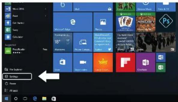 Settings Power All apps