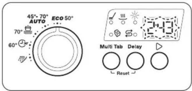 45°- 70° ECO 50° AUTO 70° 60° Multi Tab Delay Reset