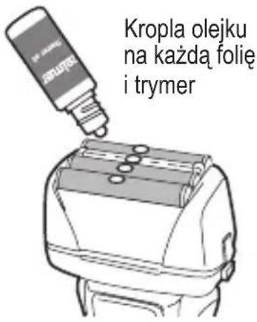Kropla olejku na każdą folię i trymer