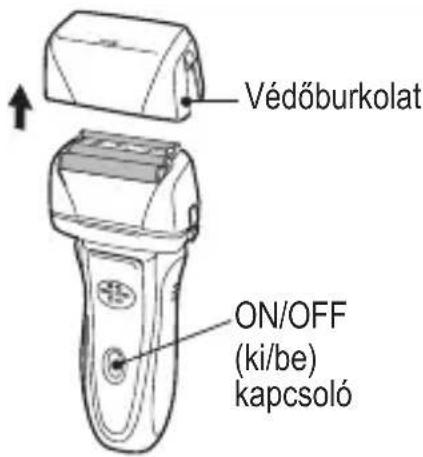 Védőburkolat ON/OFF (ki/be) kapcsoló