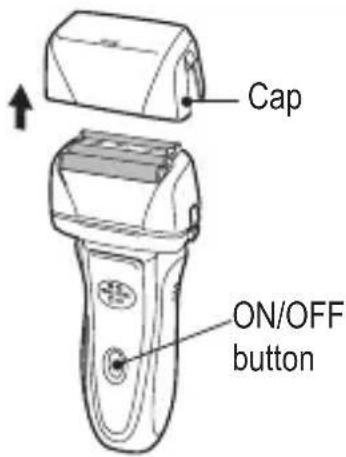 Cap ON/OFF button