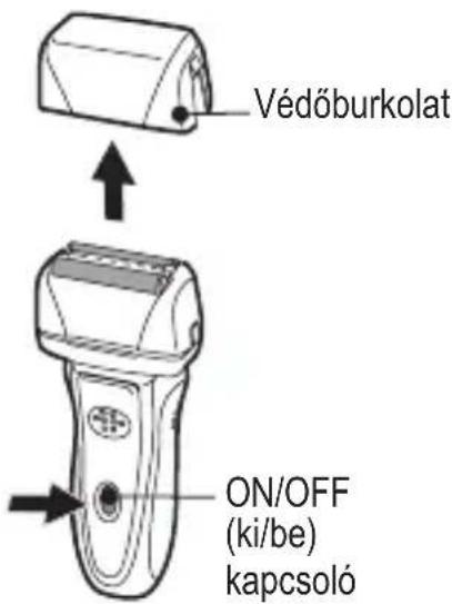 Védőburkolat ON/OFF (ki/be) kapcsoló