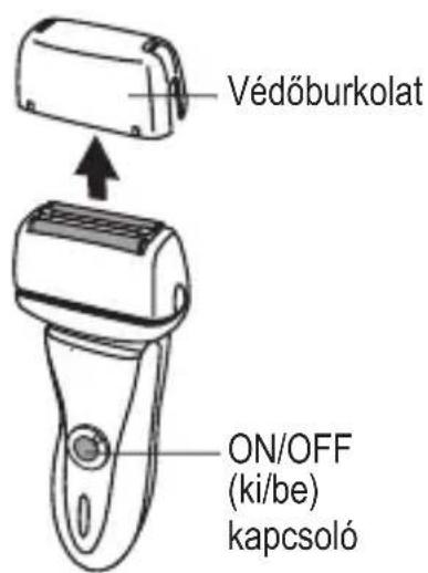 Védőburkolat ON/OFF (ki/be) kapcsoló