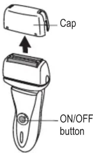 Cap ON/OFF button