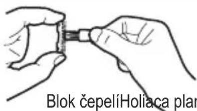 Blok čepelíHoliaca plan