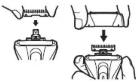 Diagram illustrating a step-by-step assembly of a device with labeled parts and directional arrows indicating process flow.