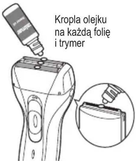 Kropla olejku na każdą folię i trymer
