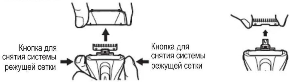 Кнопка для снятия системы режущей сетки Кнопка для снятия системы режущей сетки