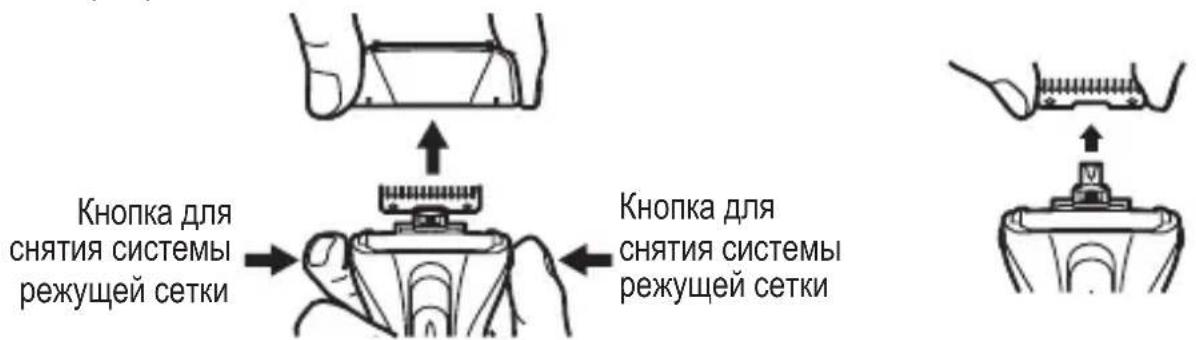 Кнопка для снятия системы режущей сетки Кнопка для снятия системы режущей сетки
