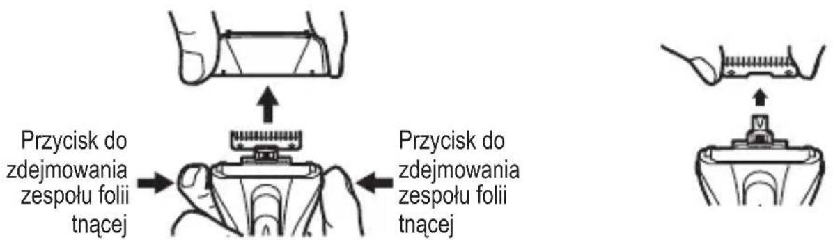 Przycisk do zdejmowania zespołu folii tnącej Przycisk do zdejmowania zespołu folii tnącej