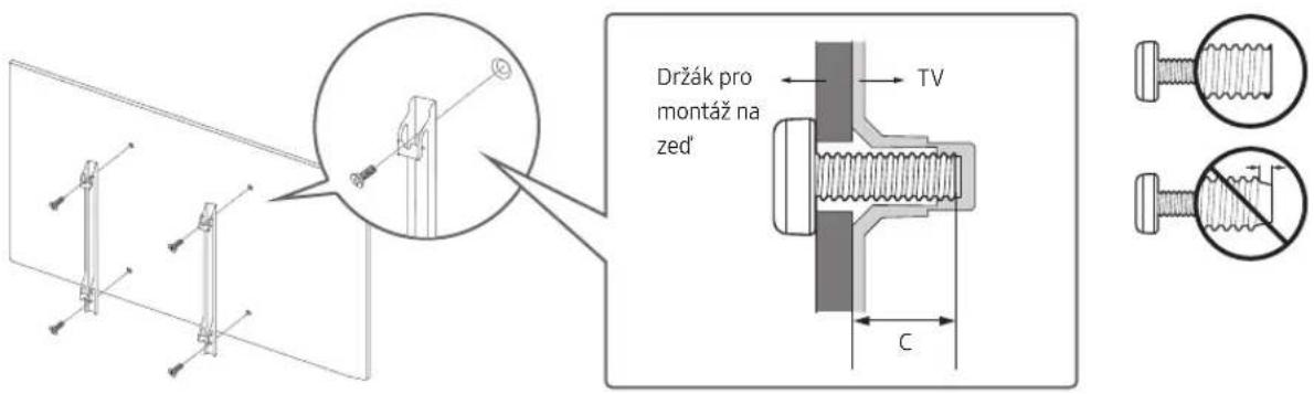 Držák pro montáž na zed' TV C