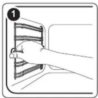 ZANUSSI ZOB35712XK - Scoaterea suporturilor raftului - 1