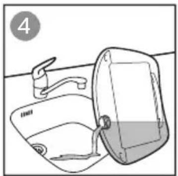 Line drawing of a bathroom sink with faucet and toilet (no text or symbols)
