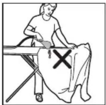 Illustration of a person sitting on a table with a medical tool, marked with an X symbol (no text or labels present)