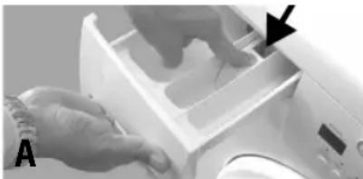 WHIRLPOOL AWOE 8914 - Curățarea dozatorului de detergent - 1