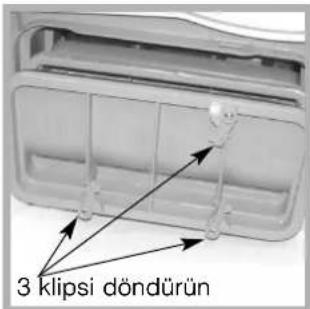 3 klipsi döndürün