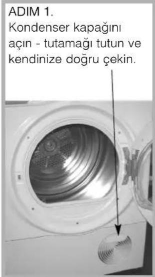 ADIM 1. Kondenser kapağını açın - tutamağı tutun ve kendinize doğru çekin.