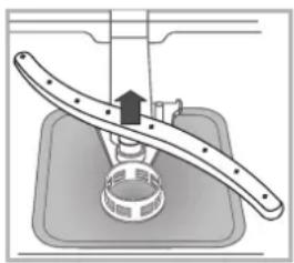 Hotpoint Ariston LTB 6B019 C EU - Čištění ostřikovacích ramen - 2