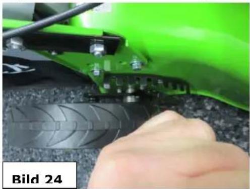 Zipper ZI-BRM60 - Schalten Sie den Motor aus und warten Sie vor dem Wechsel der Schnitthöhe bis sich die rotierenden Teile nicht mehr drehen. - 1