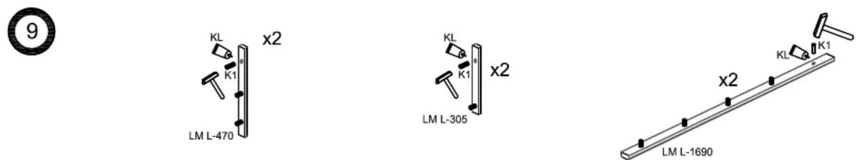 9 KL K1 x2 LM L-470 KL K1 x2 LM L-305 KL K1 x2 LM L-1690