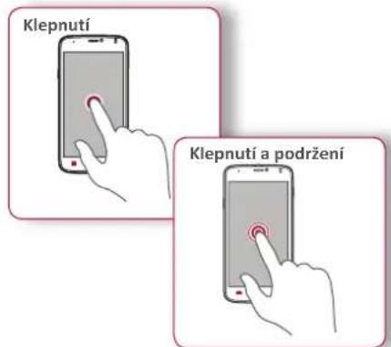 Klepnutí Klepnutí a podržení