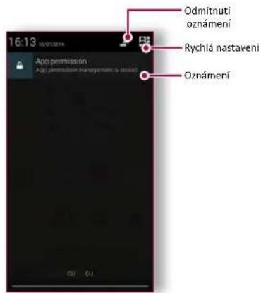 16:13 Odmítnuti oznáméní Rychiá nastavení Oznáméní Apo permission Apo permission management is available
