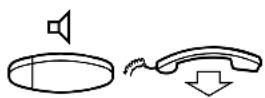 ERICSSON Dialog 3210 - Press to end the call - 1