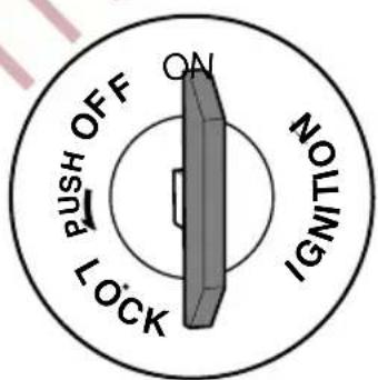 PUSH OFF LOCK ON IGNITON