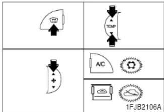 KIA Carens (2005) - ODMRAZOVÁNÍ A ODMLŽOVÁNÍ ČELNÍHO SKLA (AUTOMATICKÝ TYP) - 1