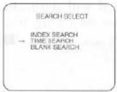 SEARCH SELECT INDEX SEARCH → TIME SEARCH BLANK SEARCH