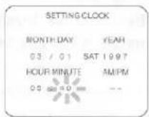 SYLVANIA LV526G - Select the minute - 1