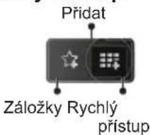 Přidat Záložky Rychlý přístup