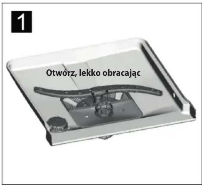1 Otwórz, lekko obracając