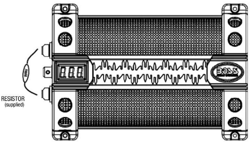 RESISTOR (supplied)