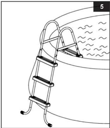 INTEX 28060E - U-SHAPED TOP RAIL INSTALLATION (refer to figure 2): - 4
