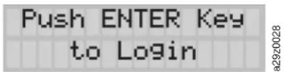Push ENTER Key to Login