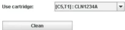 Use cartridge: [C5,T1] : CLN1234A Clean